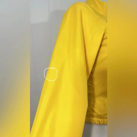 Vintage 2002 Tommy Hilfiger L Women Yellow Jacket Full Zip Windbreaker Fleece - Picture 7 of 16